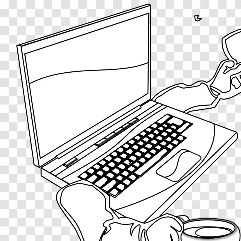 Laptop Coloring Book Computer Mouse Drawing Transparent Png