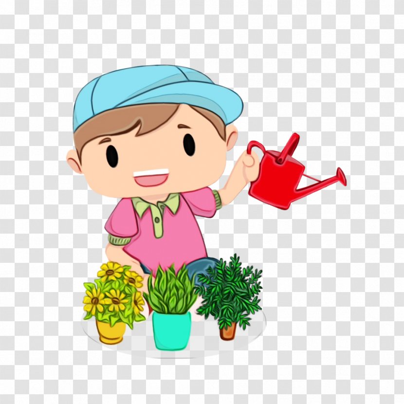 Cartoon Flowerpot Clip Art Plant Fictional Character Transparent PNG