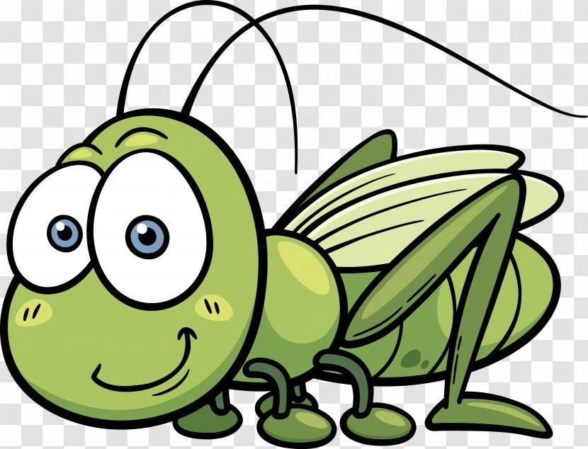 Grasshopper Cartoon Clip Art - Insect Transparent PNG