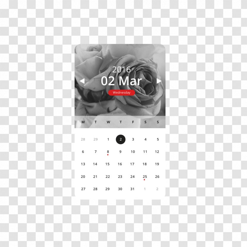 Brand Pattern - Graphical User Interface - Phone Calendar Transparent PNG