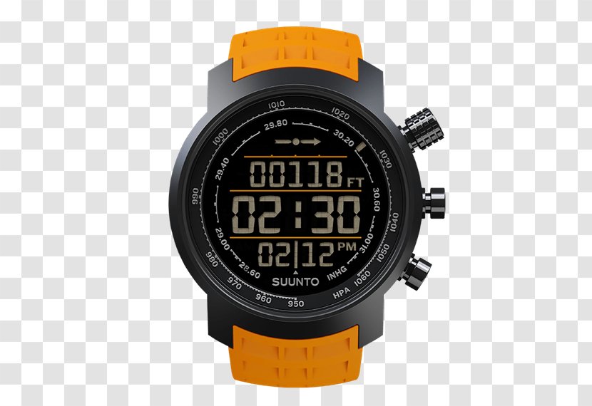 Suunto Elementum Terra SS014522000 Sports Watch Black Rubber/Dark Sporthorloge SS019172000 (Amber) Oy SUUNTO SuuntoElementumTerraAmberRubberSS019172000 時計 - Yellow Transparent PNG