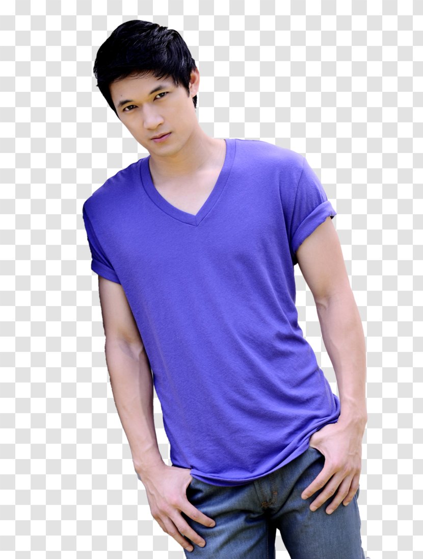 Harry Shum Jr. Glee Mike Chang Actor Step Up - Electric Blue Transparent PNG