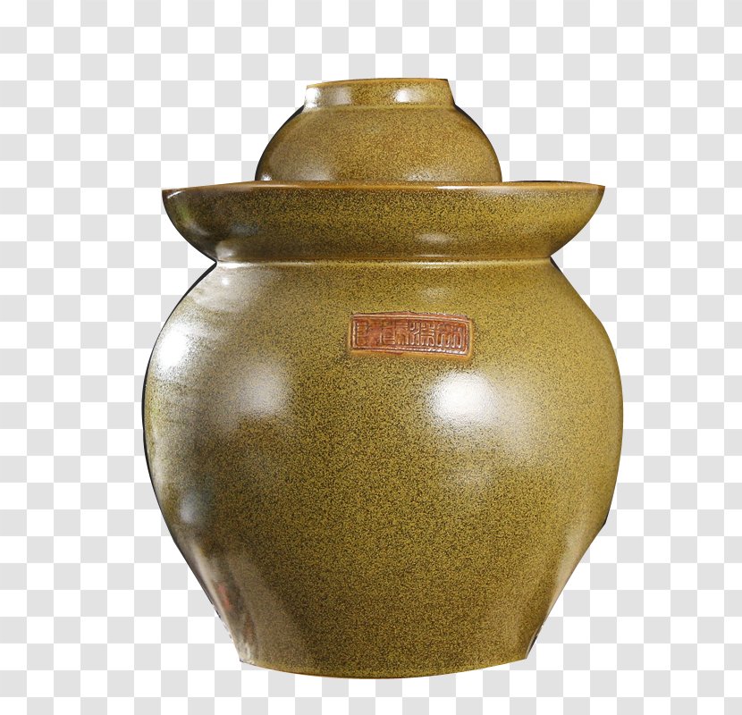 Ceramic Pottery Pickling Jar - Kimchi - Pickle Transparent PNG