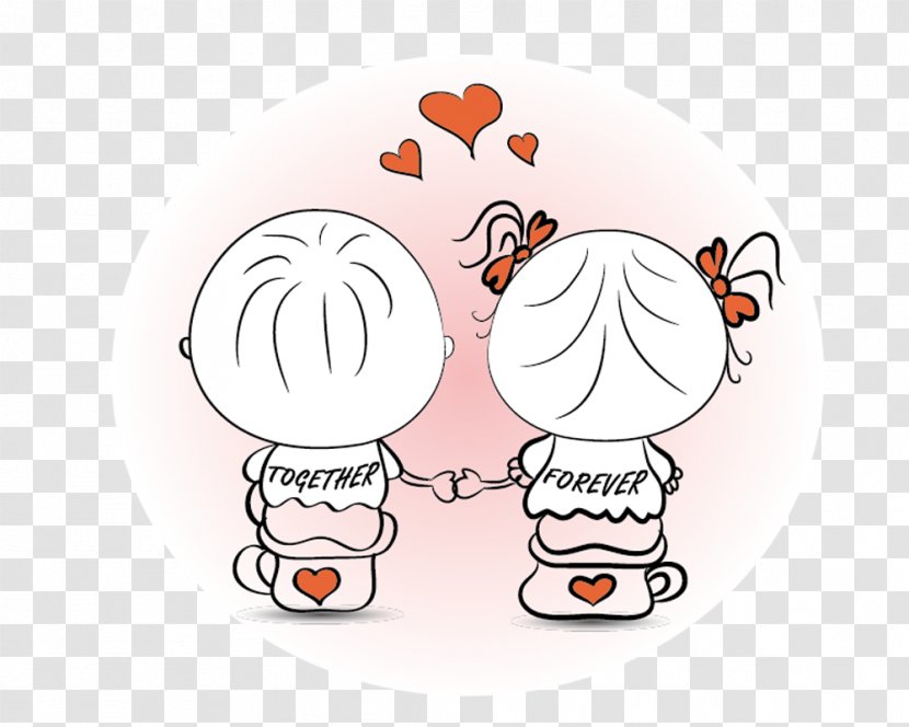Valentines Day Heart Clip Art - Cartoon - Couple Transparent PNG