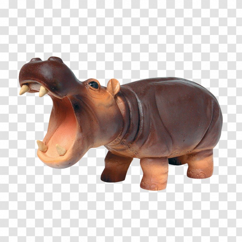Hippopotamus Toy Elephant Child Animal - Figurine - Hippo Transparent PNG