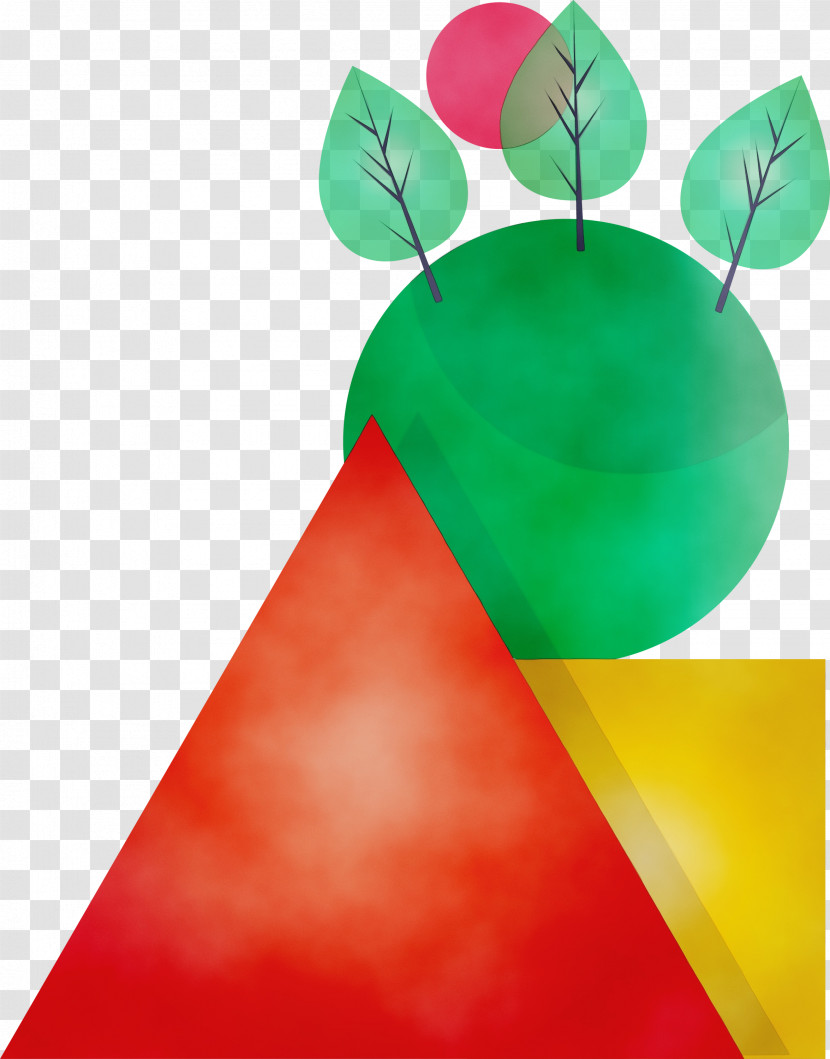 Green Red Leaf Plant Transparent PNG