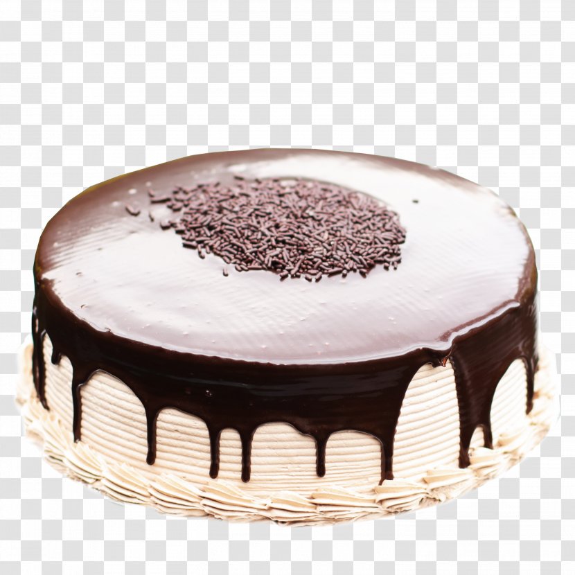 Flourless Chocolate Cake Truffle Sachertorte Mousse - Fudge - Yummy Transparent PNG