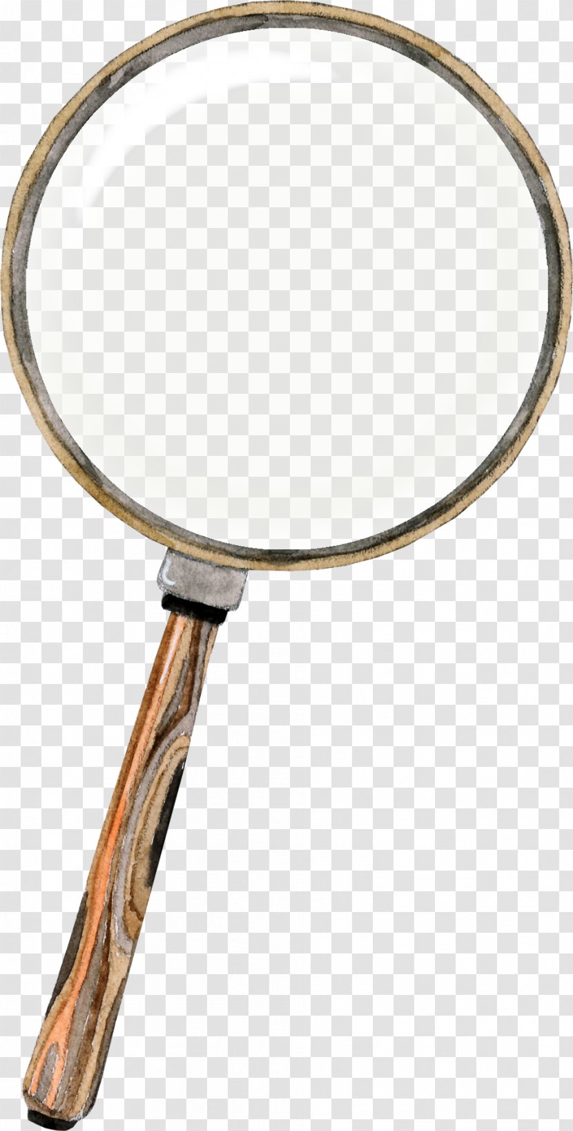 Magnifying Glass Loupe - Brown Creative Frame Transparent PNG