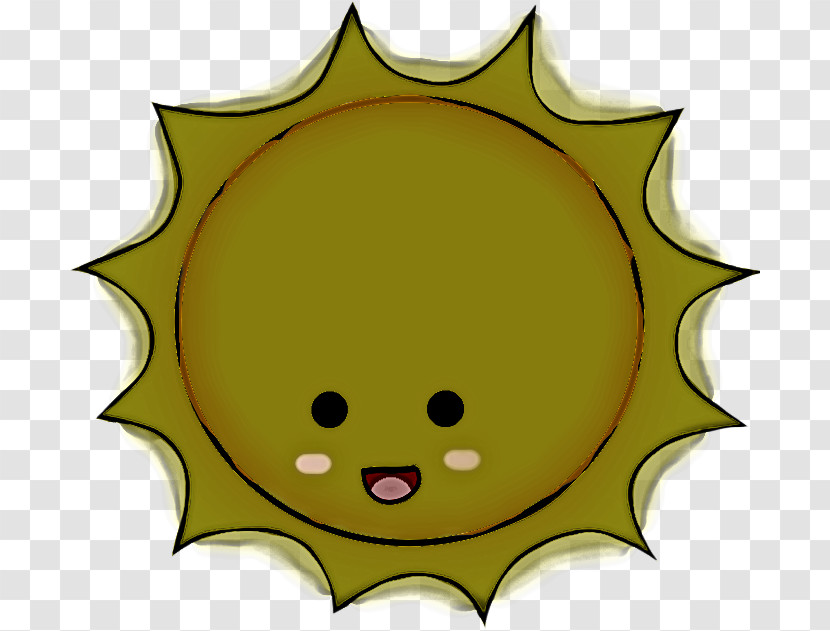 Green Cartoon Yellow Smile Transparent PNG