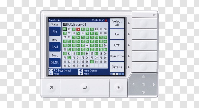 Computer Software Fujitsu Remote Controls Variable Refrigerant Flow System - Hvac Control Transparent PNG
