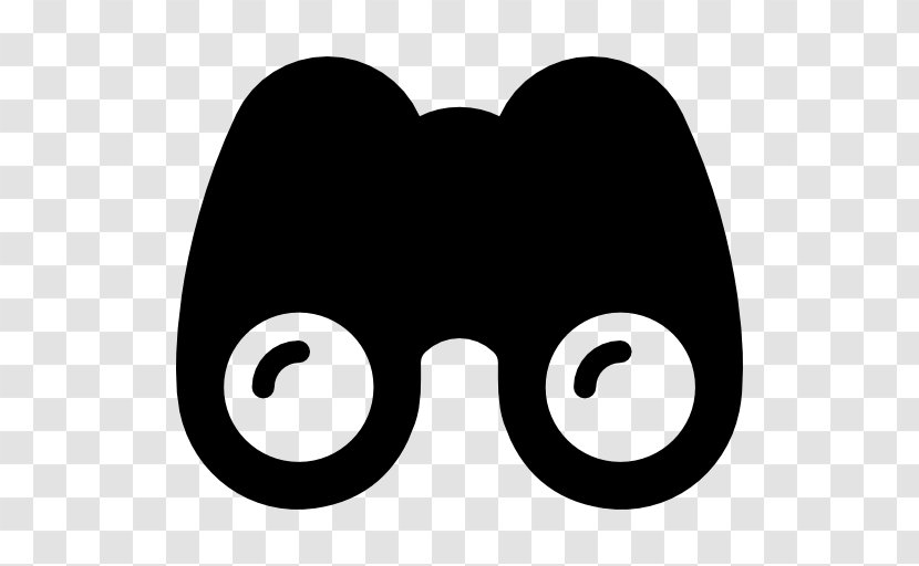 Clip Art - Black - Binoculars Transparent PNG