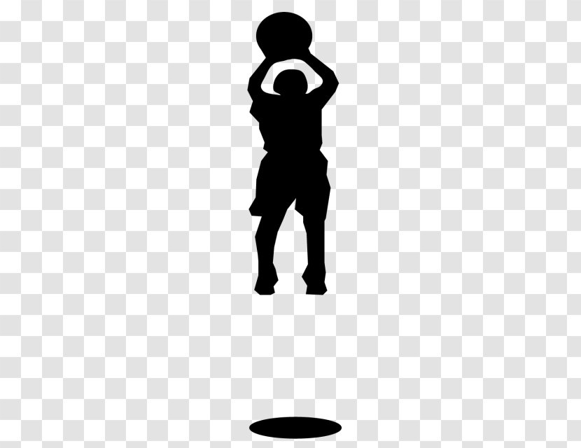 Silhouette Basketball Shooting Sport - Pictogram Transparent PNG
