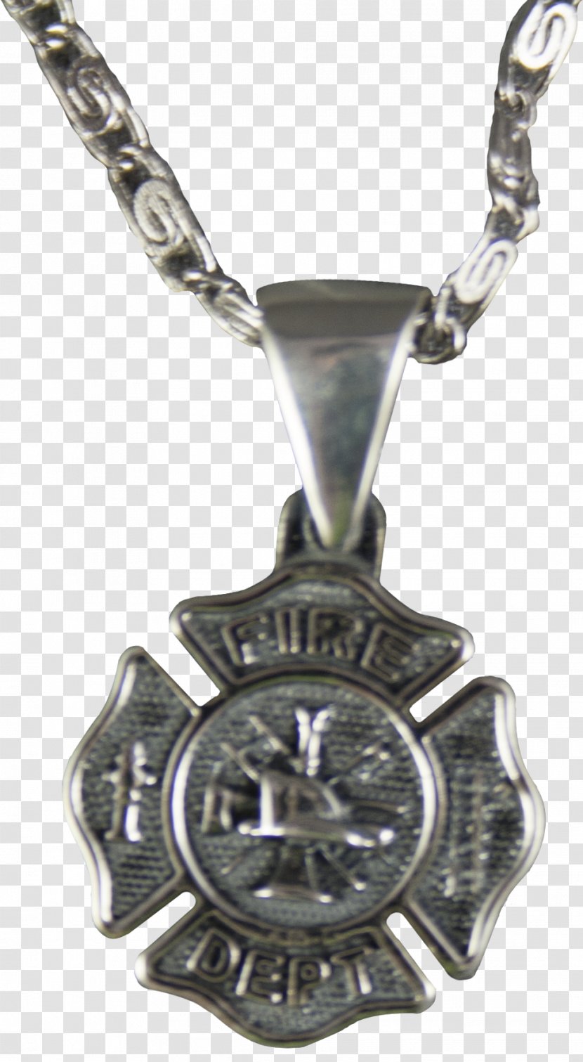 Locket Cross Necklace Charms & Pendants Earring Maltese - Firefighter Badge Transparent PNG