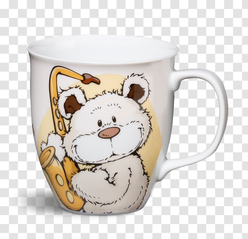 Porcelain Coffee Cup Mug Bear Ceramic - Cartoon Transparent PNG