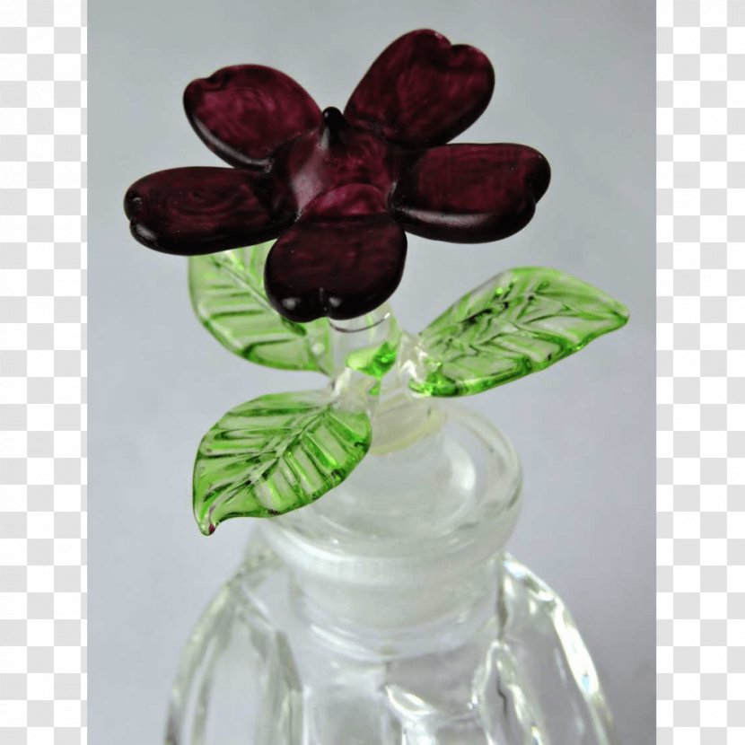 Glass Bottle Flower Vase Petal - Green - Burgundy Flowers Transparent PNG