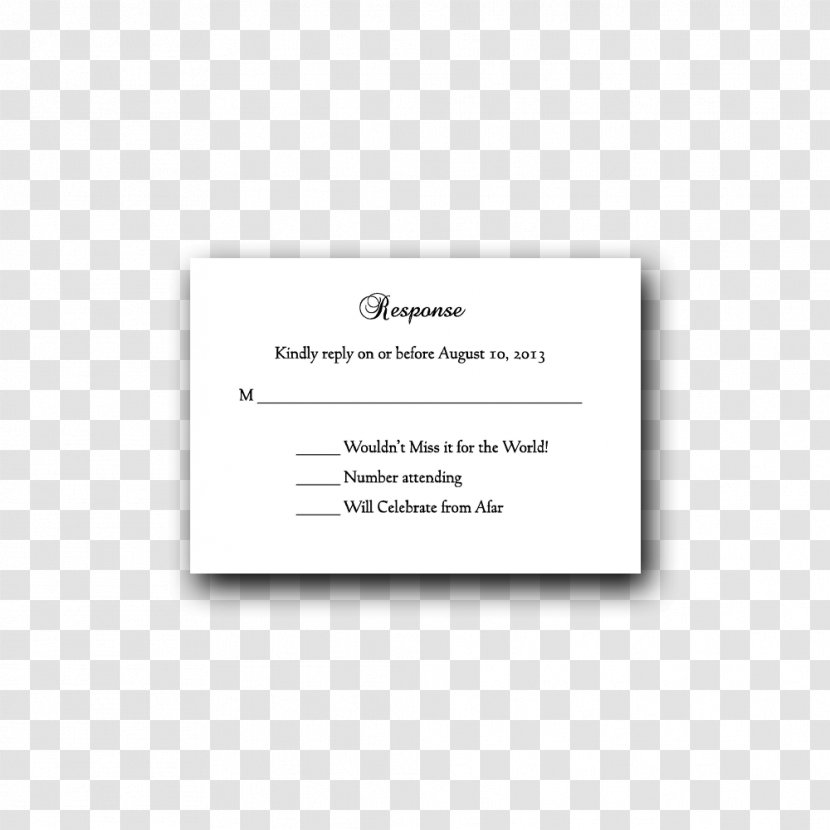 Rectangle Line Font - Text - Classic Wedding Invitation Transparent PNG