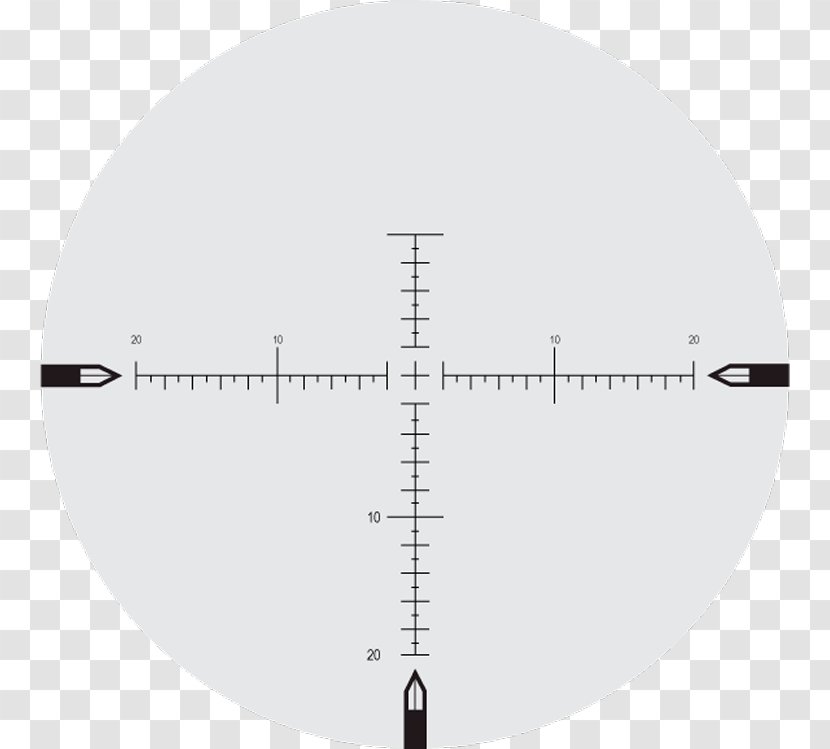 Reticle Telescopic Sight Milliradian Magnification Eyepiece - Diagram - Night View Transparent PNG
