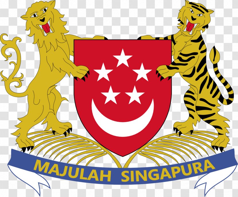 Coat Of Arms Singapore Flag - Logo - SINGAPORE Transparent PNG