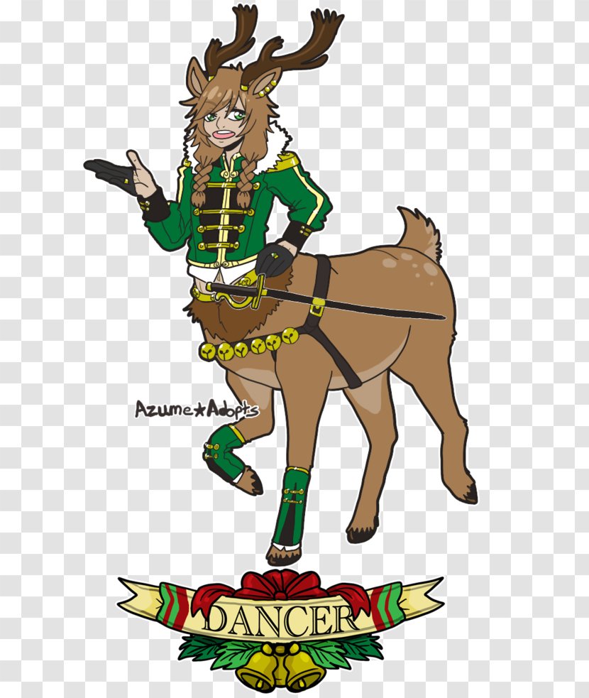 Santa Claus's Reindeer Christmas Day Antler - Dancer The Transparent PNG