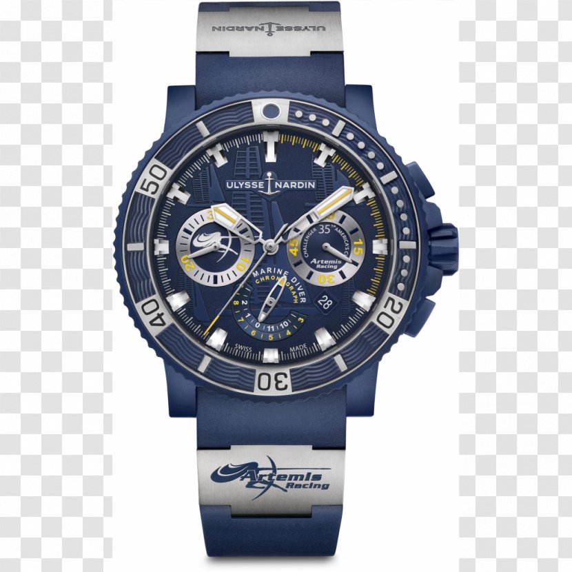 Ulysse Nardin Chronograph Le Locle Automatic Watch - Flyback Transparent PNG