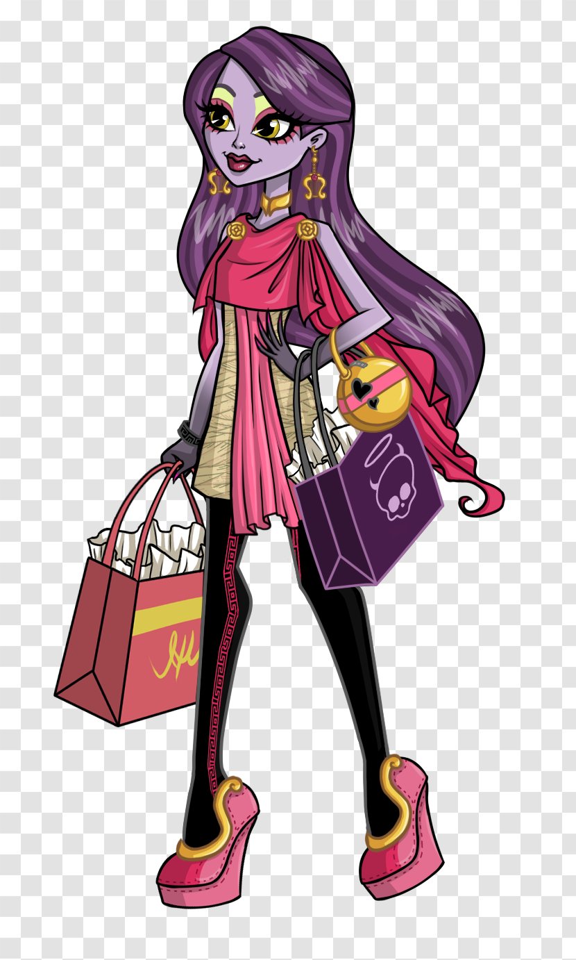 Monster High Spectra Vondergeist Daughter Of A Ghost Doll Art Ever After - Flower Transparent PNG