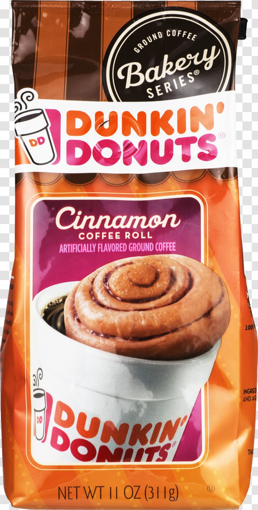 Cinnamon Roll Coffee Donuts Latte Bakery - Small Bread Transparent PNG