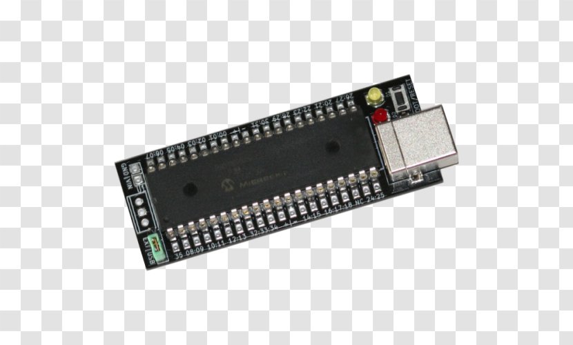 Microcontroller Hardware Programmer Electronics Flash Memory Circuit Prototyping - Pinguino Transparent PNG