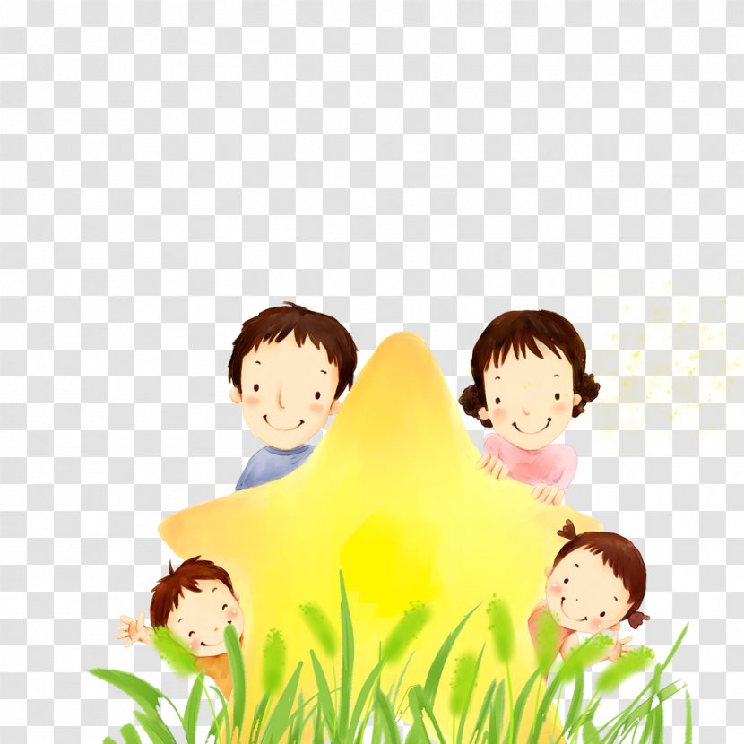 Family Cartoon Drawing Illustration - Love Transparent PNG