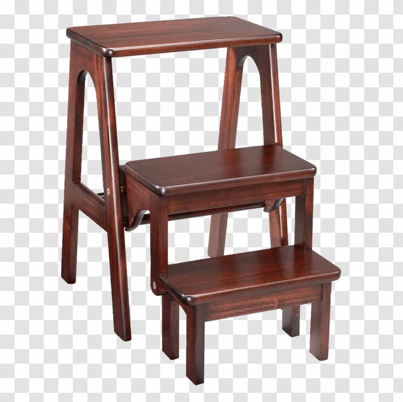 Stool Metamorphic Library Steps Ladder Mahogany Chair - Table Transparent PNG