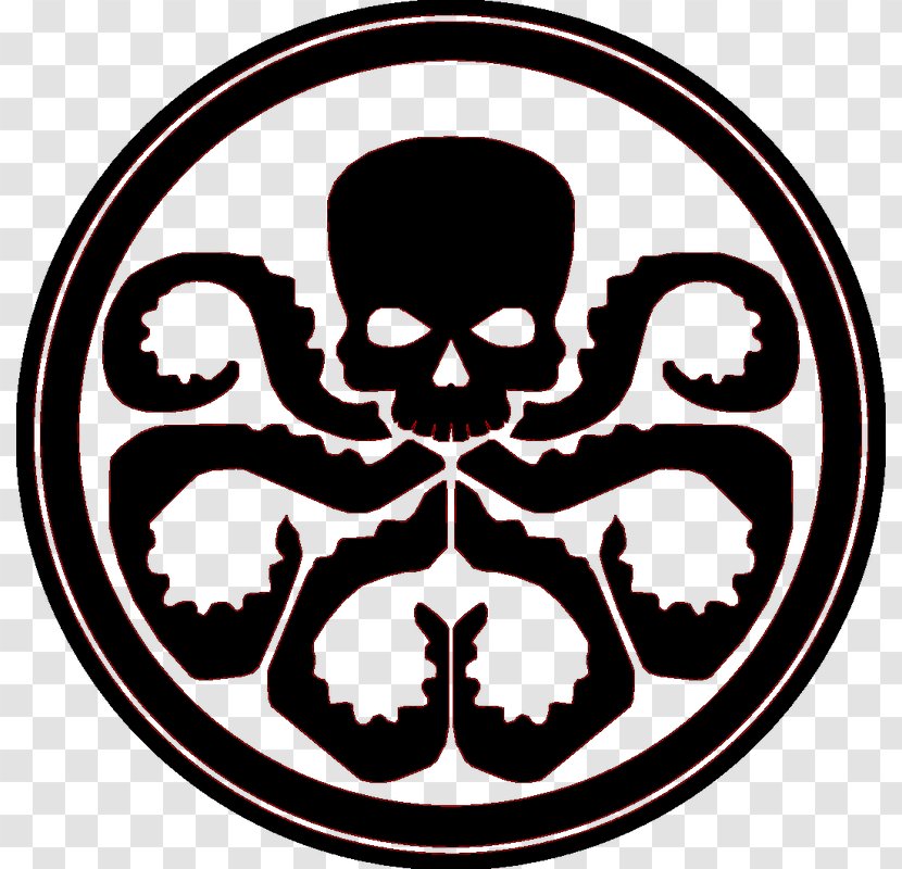 Captain America Hydra Decal Logo Marvel Comics Transparent PNG