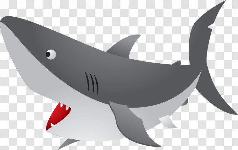 Great White Shark Cuteness Clip Art - Dolphin - Ferocious Sea Mouth Transparent PNG