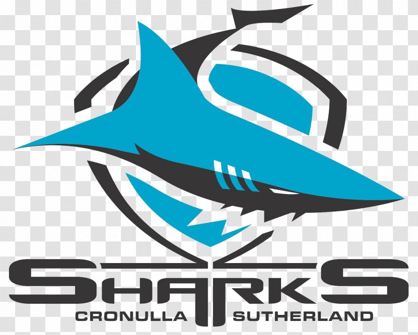 Cronulla-Sutherland Sharks 2018 NRL Season Brisbane Broncos Melbourne Storm - Artwork - Shark Logo Transparent PNG