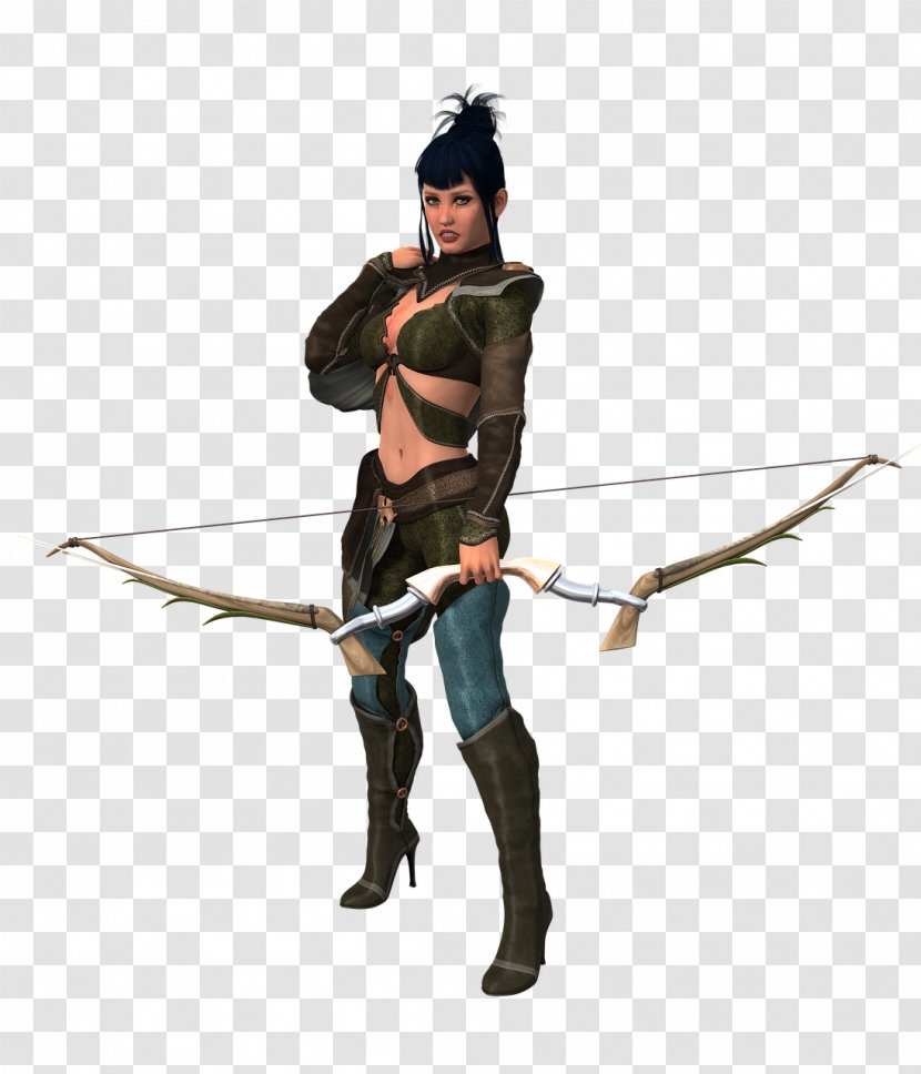 Target Archery Bow And Arrow Female - Spear Transparent PNG