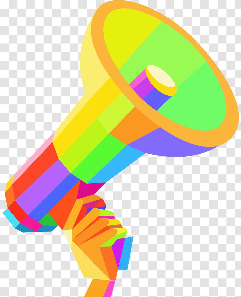Loudspeaker Icon - Art - Mosaic Color Speaker Transparent PNG