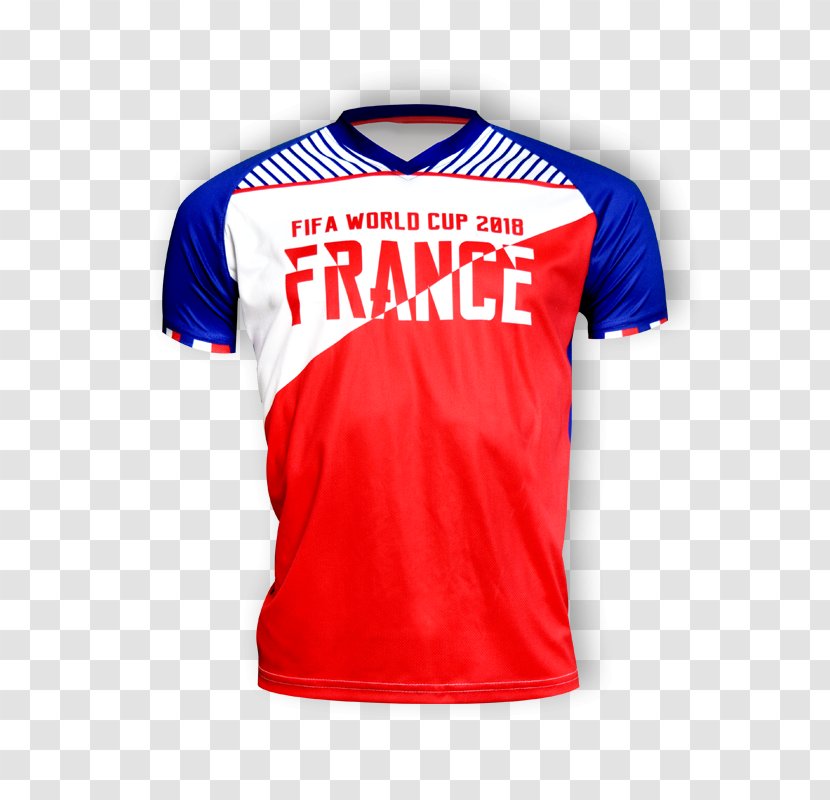 Sports Fan Jersey T-shirt Logo Sleeve Outerwear - World Cup 2018 France Transparent PNG