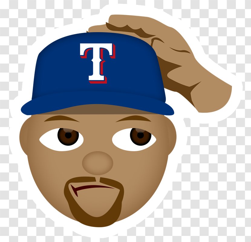 Cartoon Texas Rangers Hat Mascot - Head Transparent PNG