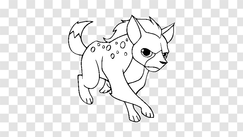 Striped Hyena Lion The Spotted - Cartoon Transparent PNG