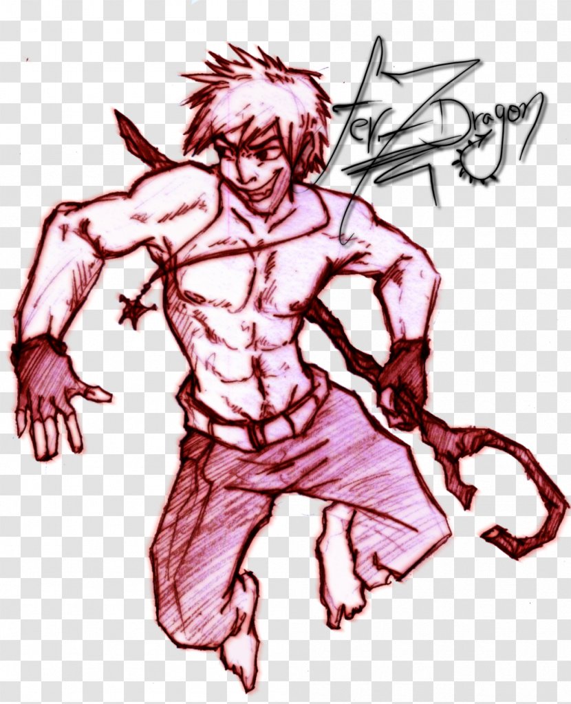 Demon Muscle Drawing Sketch - Watercolor Transparent PNG