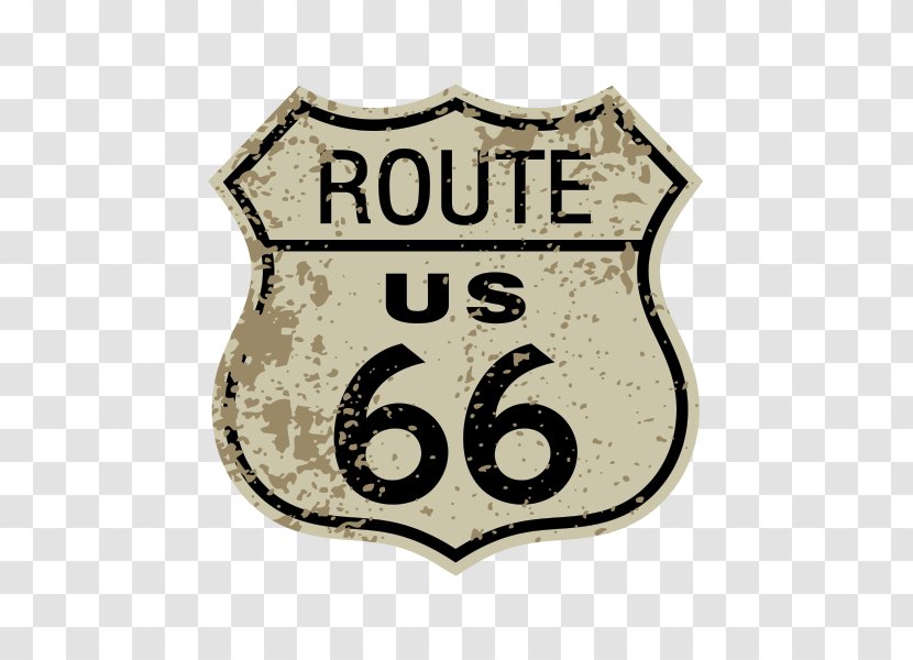 U.S. Route 66 Number Logo Brand Product - Sticker Transparent PNG