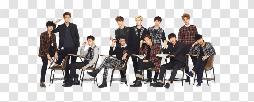 Exo-CBX Exodus K-pop - Sitting - EXO Transparent PNG