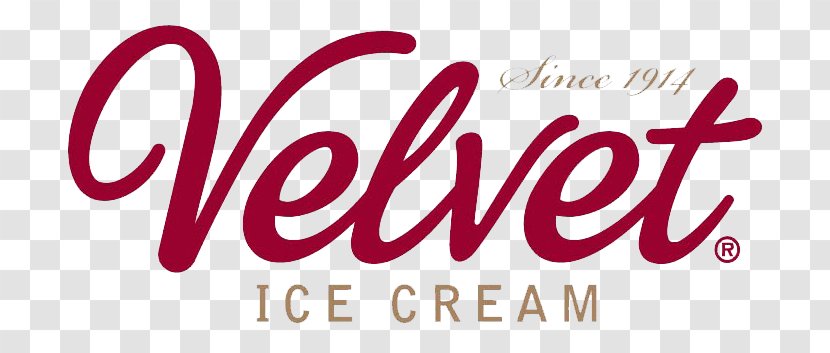 Velvet Ice Cream Logo Font Brand - Magenta Transparent PNG