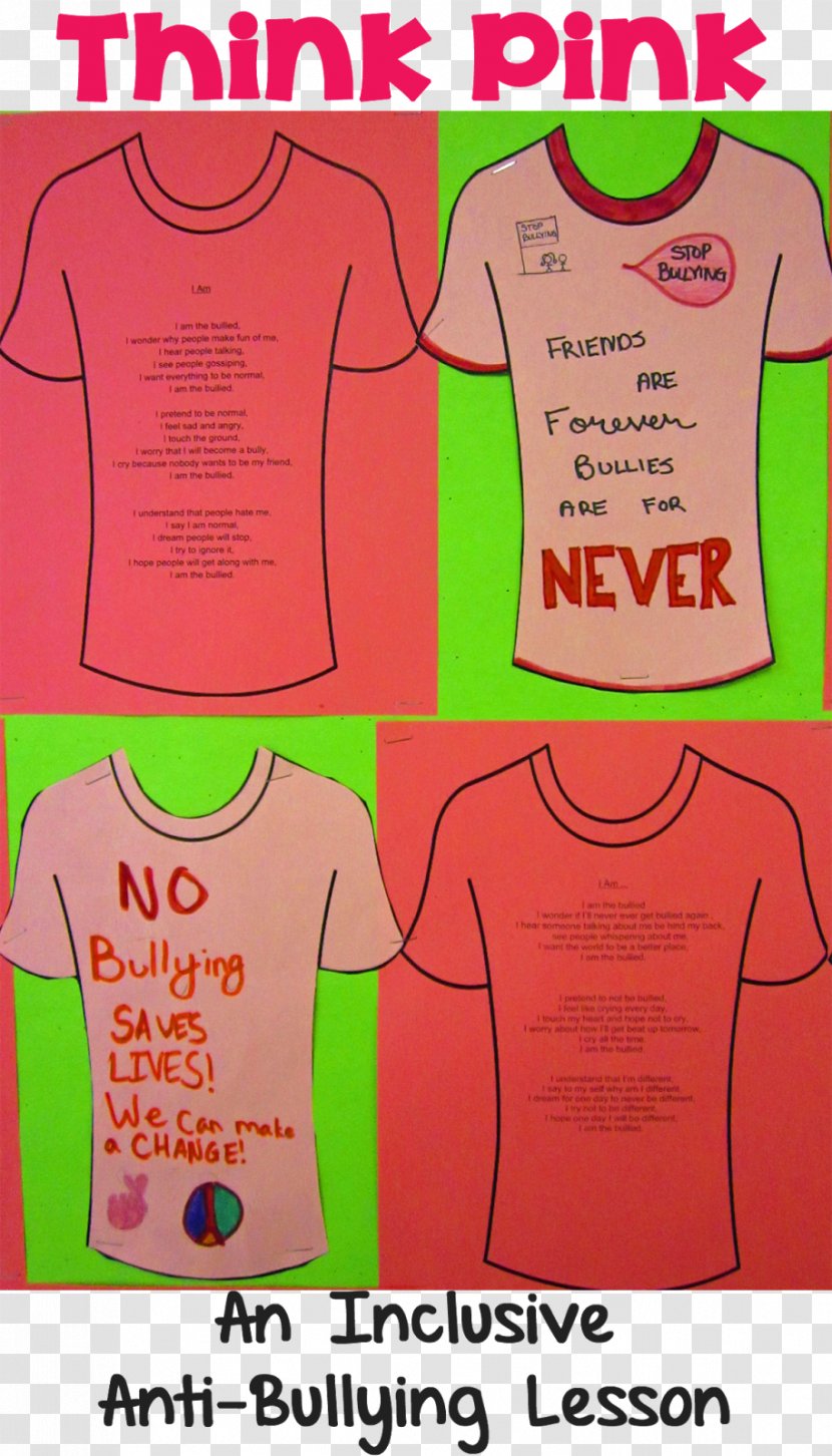 T-shirt Anti-Bullying Day Wonder - Bullying Transparent PNG