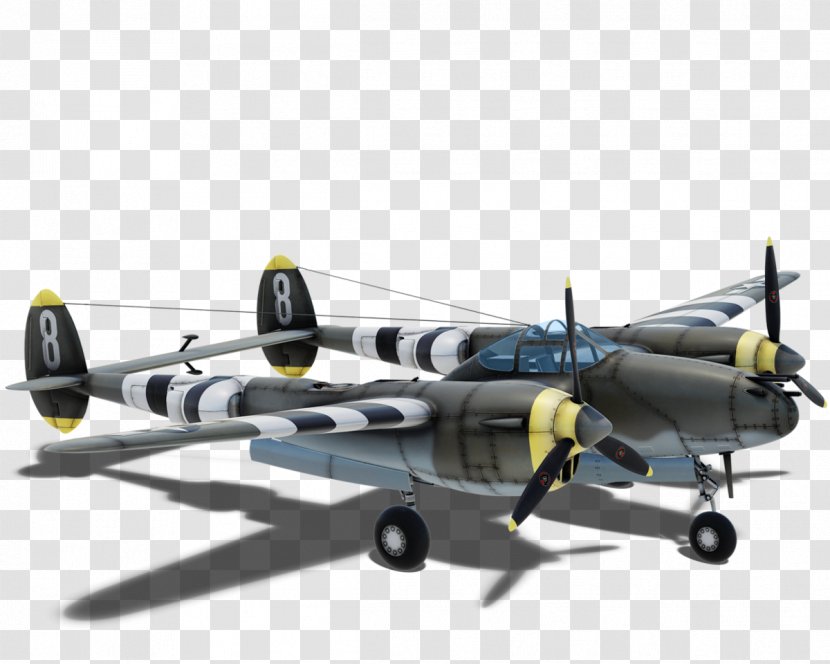 Supermarine Spitfire Lockheed P-38 Lightning Airplane Heroes & Generals Curtiss P-40 Warhawk - Model Aircraft Transparent PNG