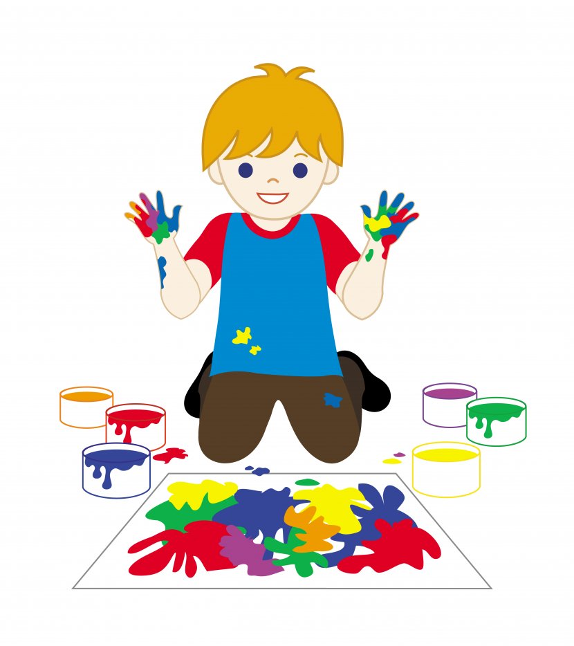 Painting Child Fingerpaint Clip Art - Artwork - Paint Cliparts Transparent PNG