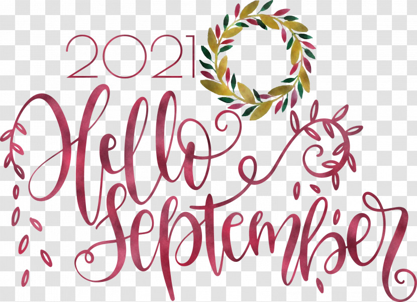 Hello September September Transparent PNG