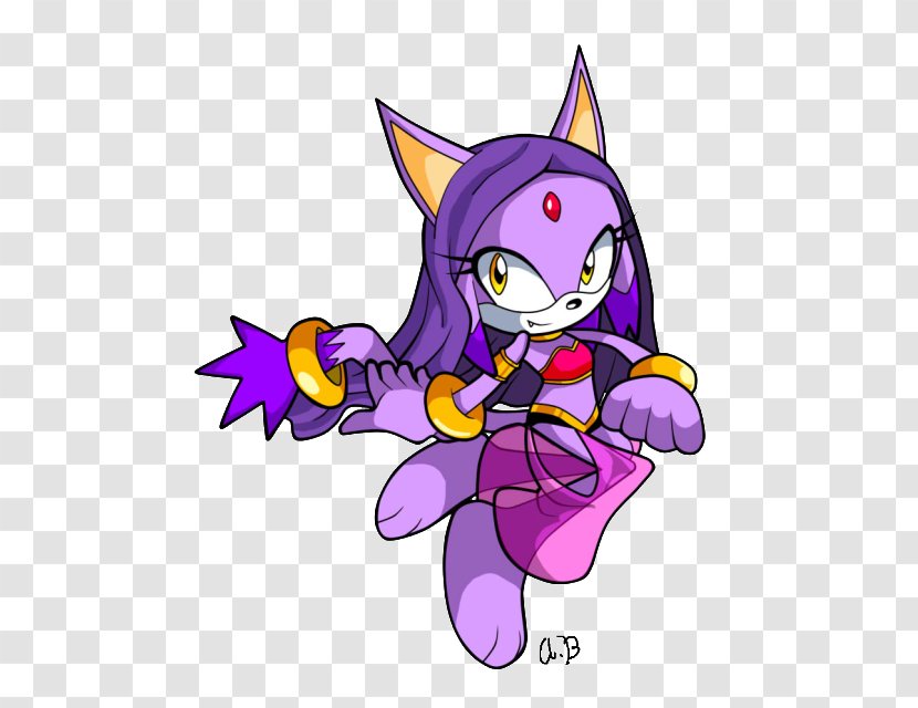 Sonic Forces The Hedgehog Shadow Chaos Blaze Cat - Cartoon Transparent PNG