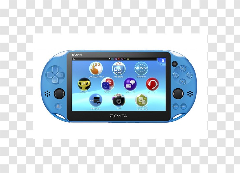 Sony PlayStation Vita Slim Video Game 4 - Electronic Device - Aqua-blue Transparent PNG