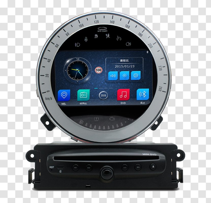 2007 MINI Cooper 2006 BMW Car - Gauge - Hang Hing Capacitive Screen Race Navigation Transparent PNG