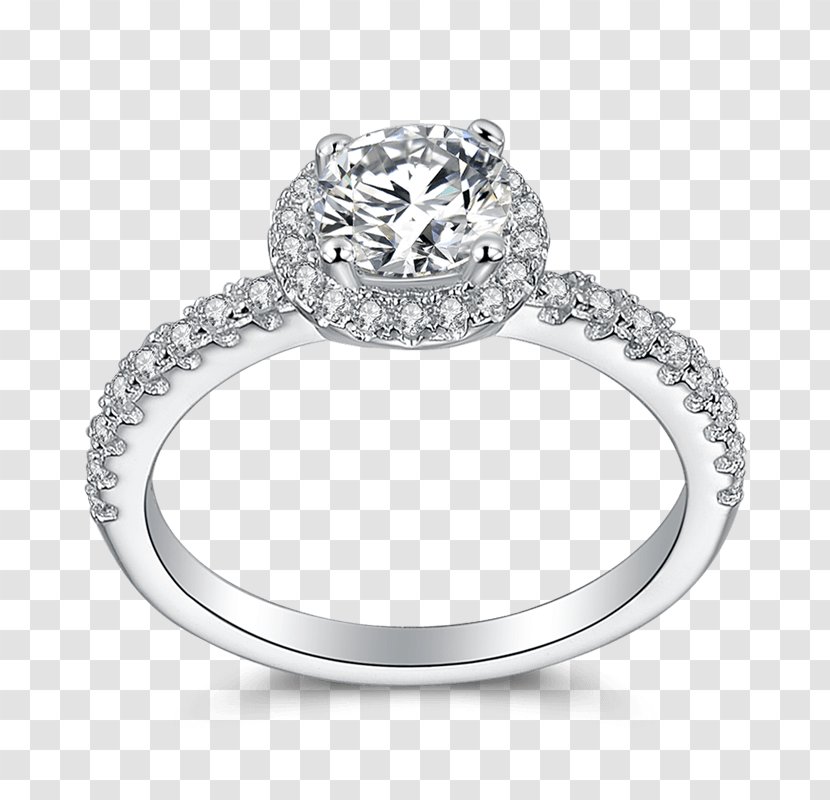 Wedding Ring Silver Engagement - Body Jewelry Transparent PNG