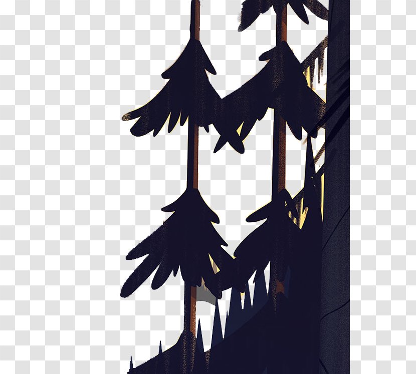 Cartoon Icon - Tree - Painted Transparent PNG